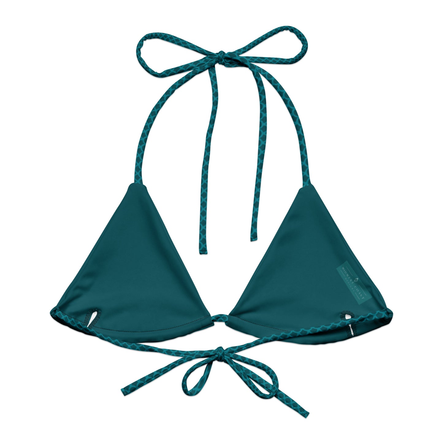 Mermaid recycled string bikini top