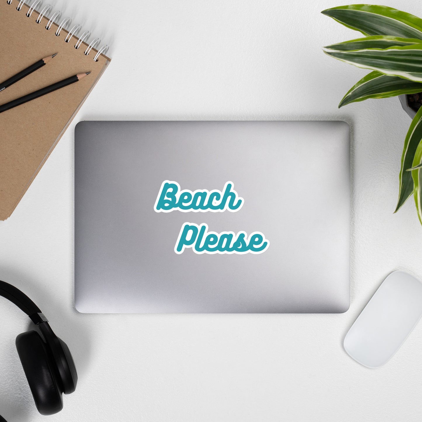 Beach please Bubble-free stickers