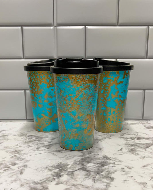 golden coral tumbler