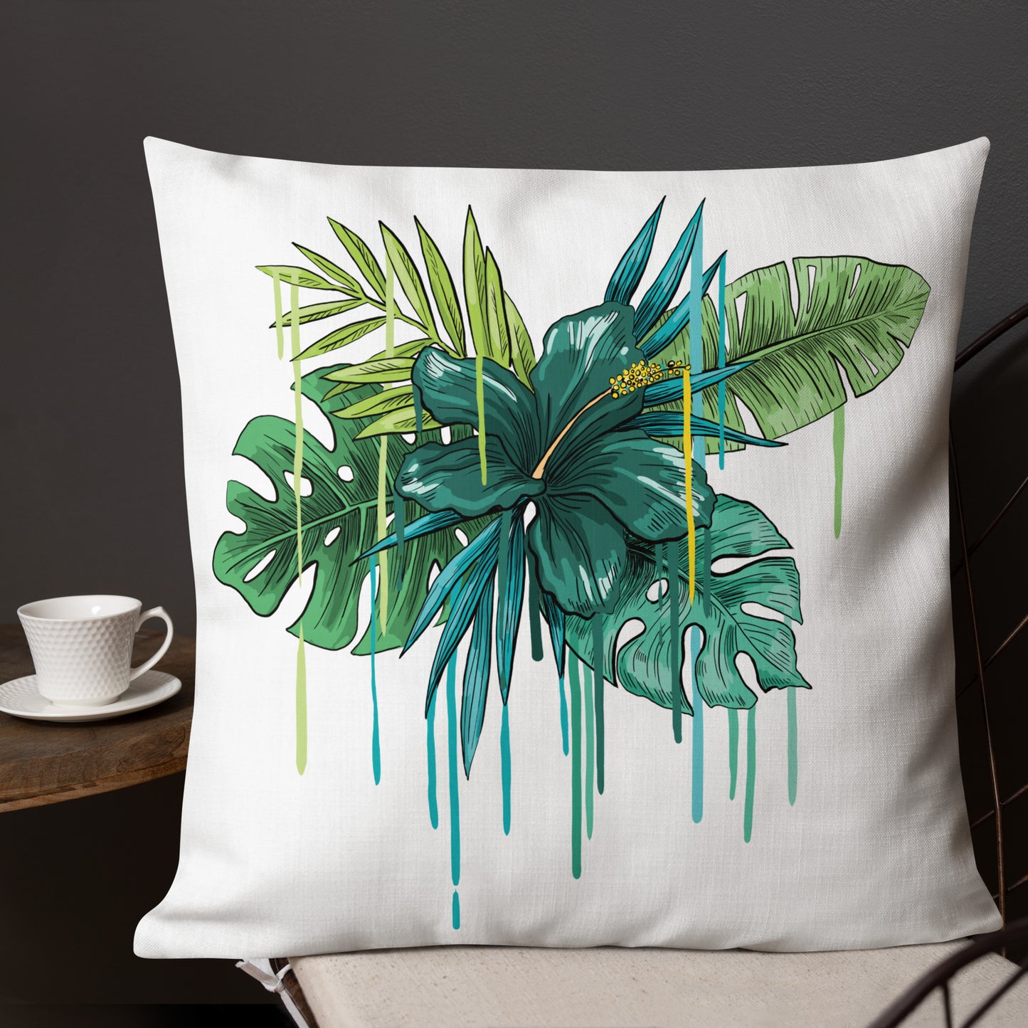 Jungle graffiti Premium Pillow