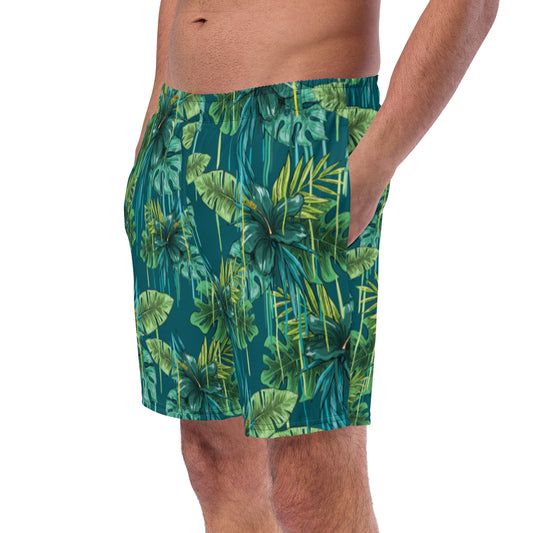 jungle graffiti swim trunks