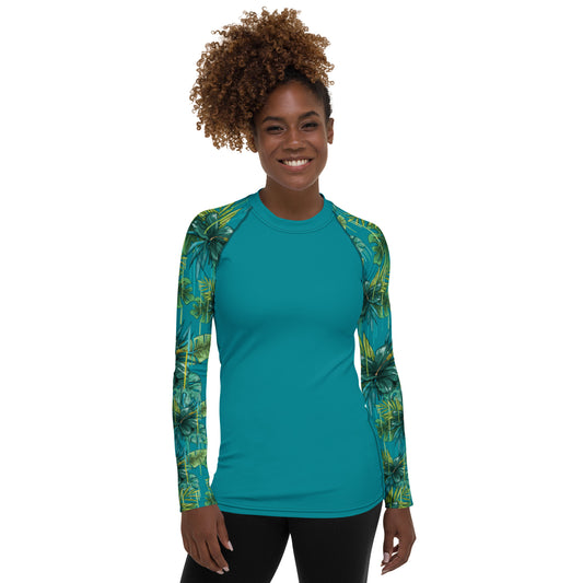 jungle graffiti Women's Rash Guard