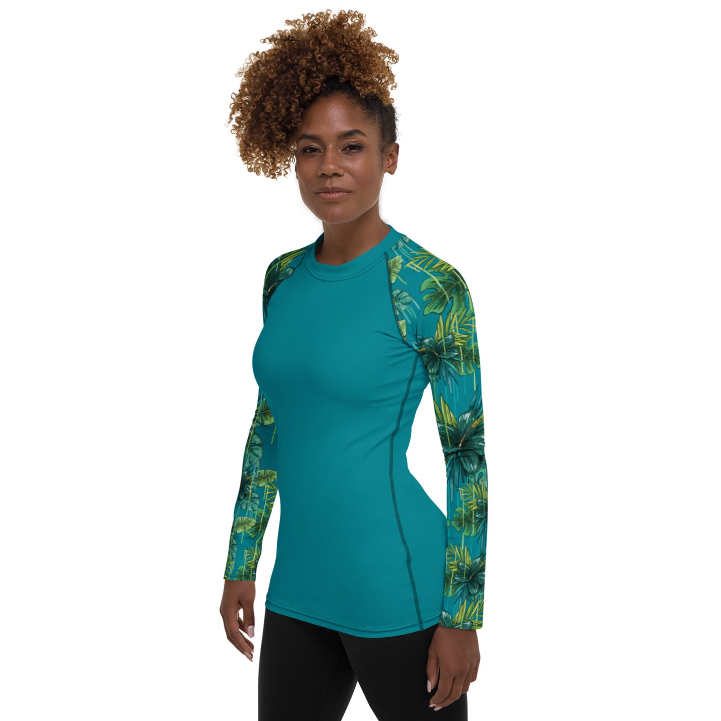 jungle graffiti Women's Rash Guard