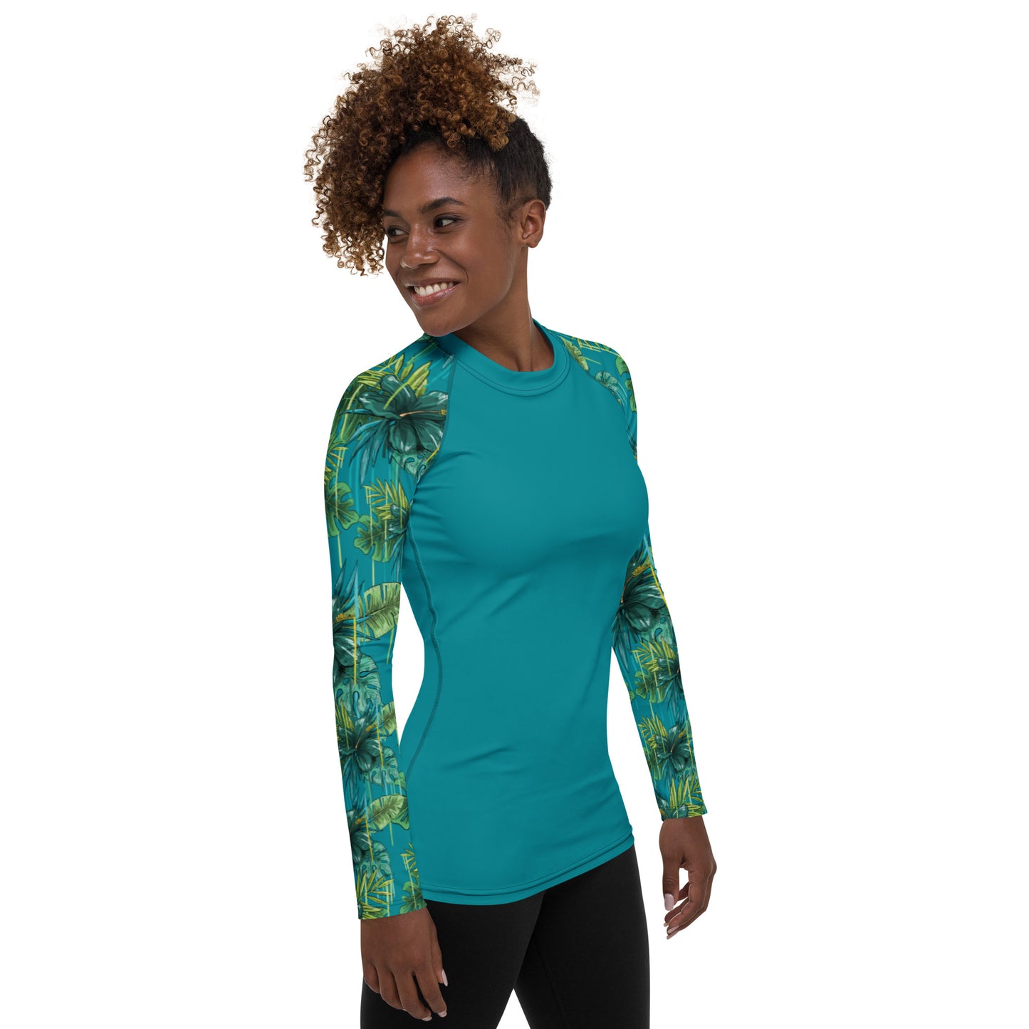 jungle graffiti Women's Rash Guard